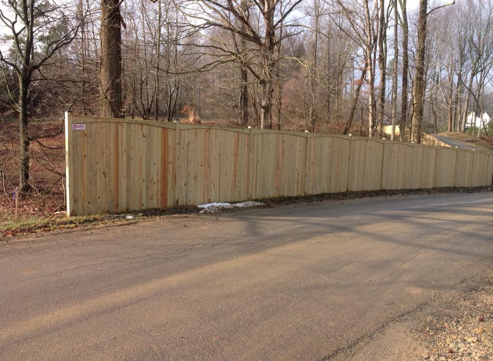 cedar privacy fence in Lexington Park